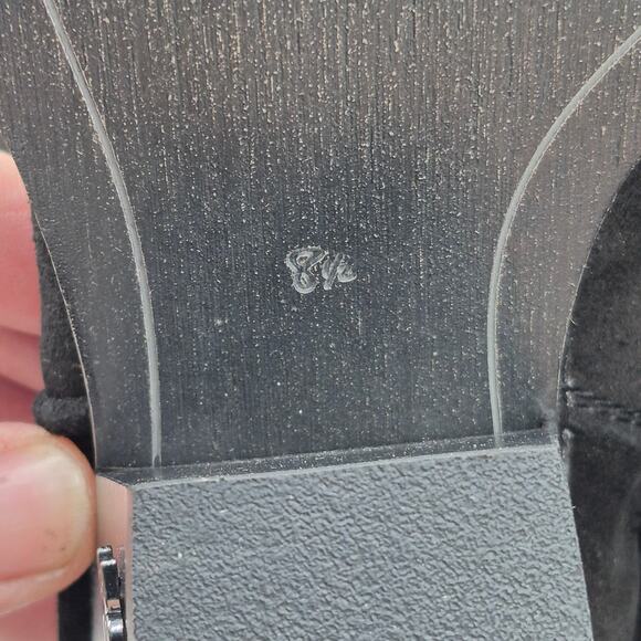 Sam Edelman Julee over-the-knee cowboy boots in black suede size 8.5 - Picture 6 of 6